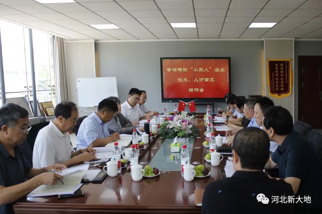 專(zhuān)精特新“小巨人”企業(yè)技術(shù)、人才需求調(diào)研組到河北新大地調(diào)研